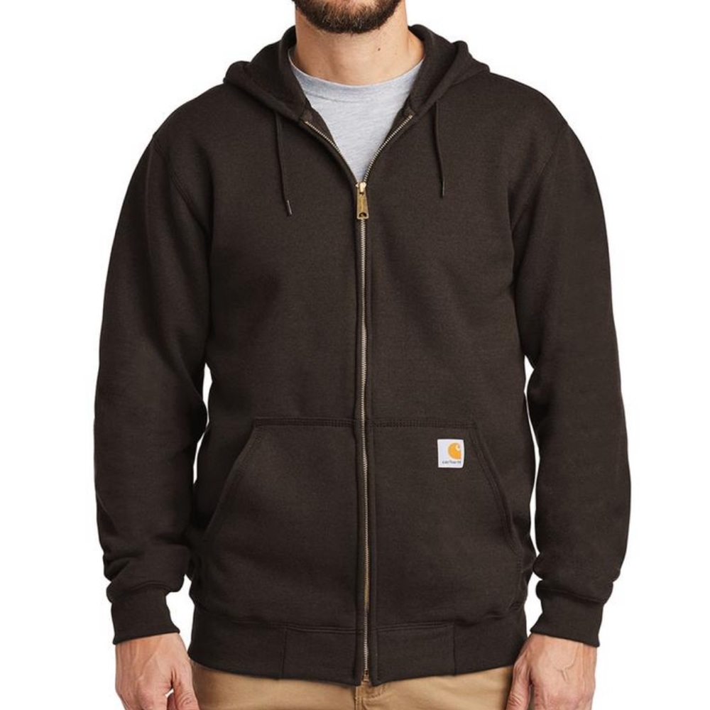 Men’s Carhartt Brown Zip Up Sweatshirt